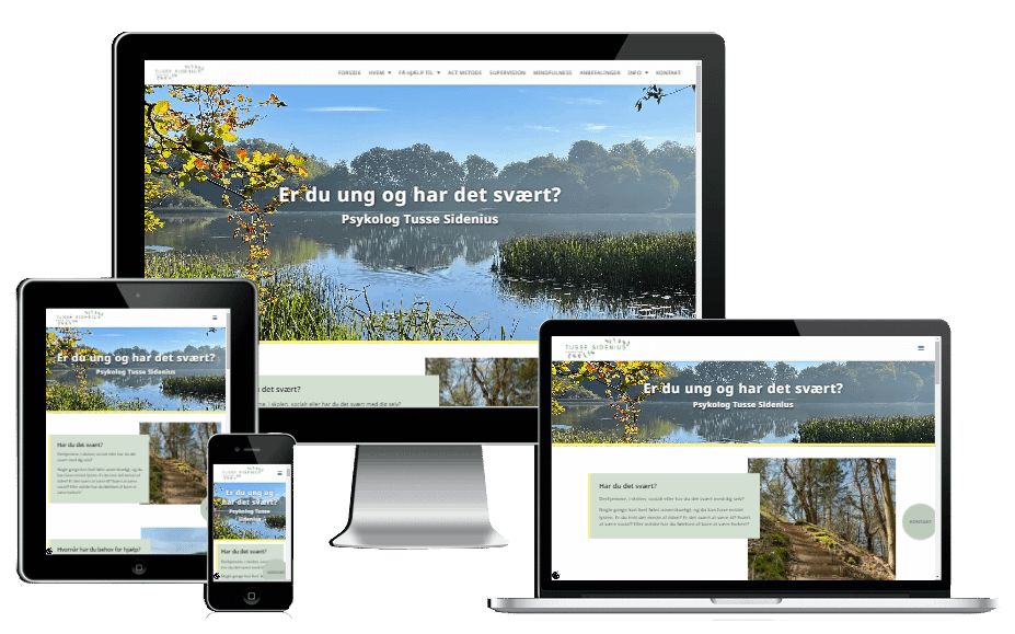 Ny Hjemmeside i WordPress Psykolog Tusse Hillerød
