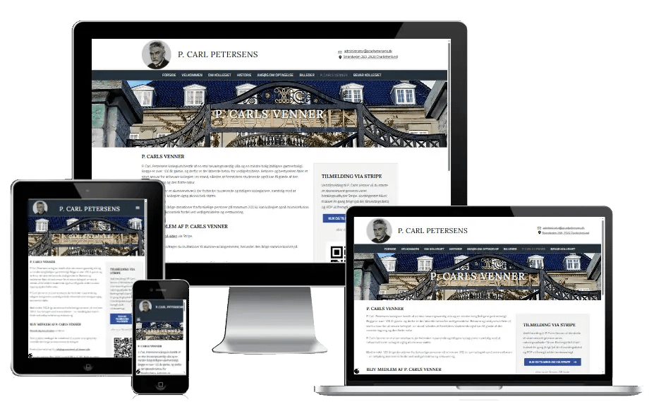 Ny Hjemmeside Kollegiet Pcarlpetersens 01xx