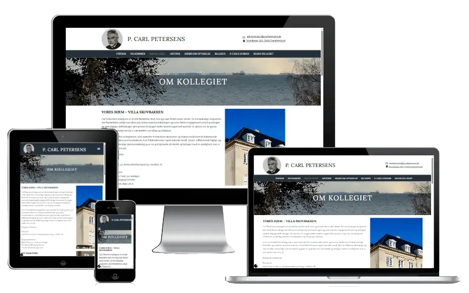 Ny Hjemmeside Kollegiet Pcarlpetersens 02