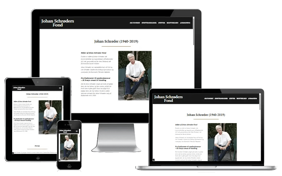 Ny Hjemmeside Johan Schroeders Fond Wordpress 02
