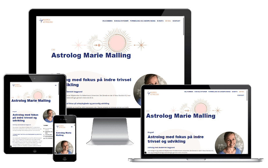 Ny Hjemmeside Wordpress Astrolog Marie Malling 01