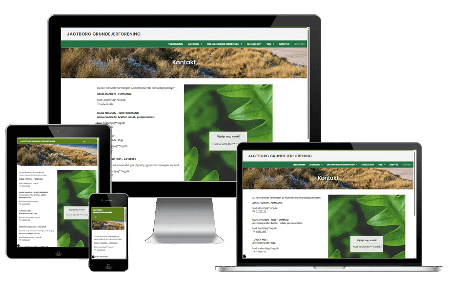 Ny Hjemmeside Wordpress Grundejerforening Jagtborg 01