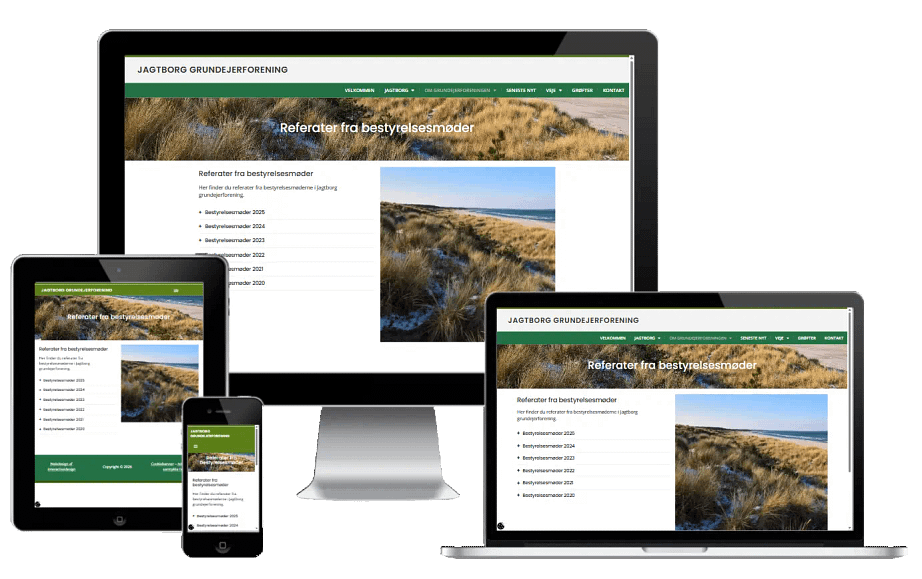 Ny Hjemmeside Wordpress Grundejerforening Jagtborg 02